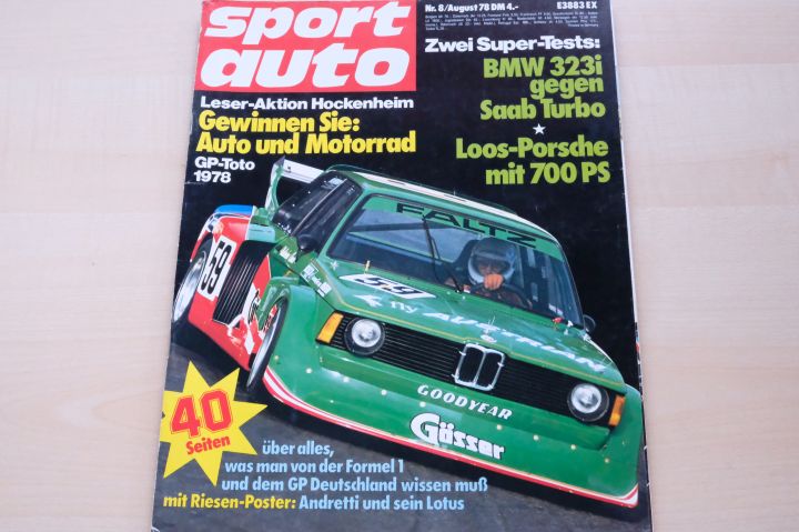 Deckblatt Sport Auto (08/1978)